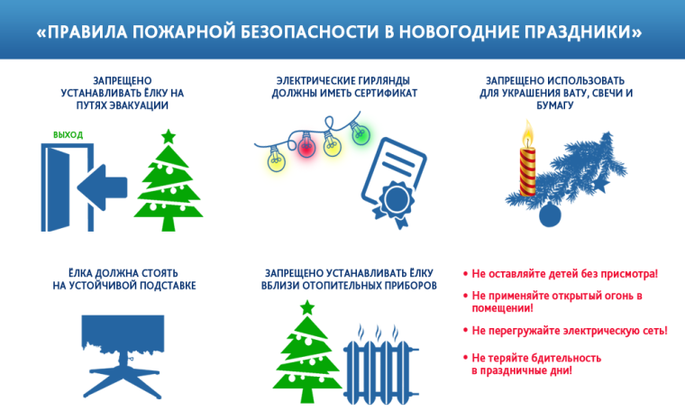 Правила безопасности во время Новогодних праздников.
